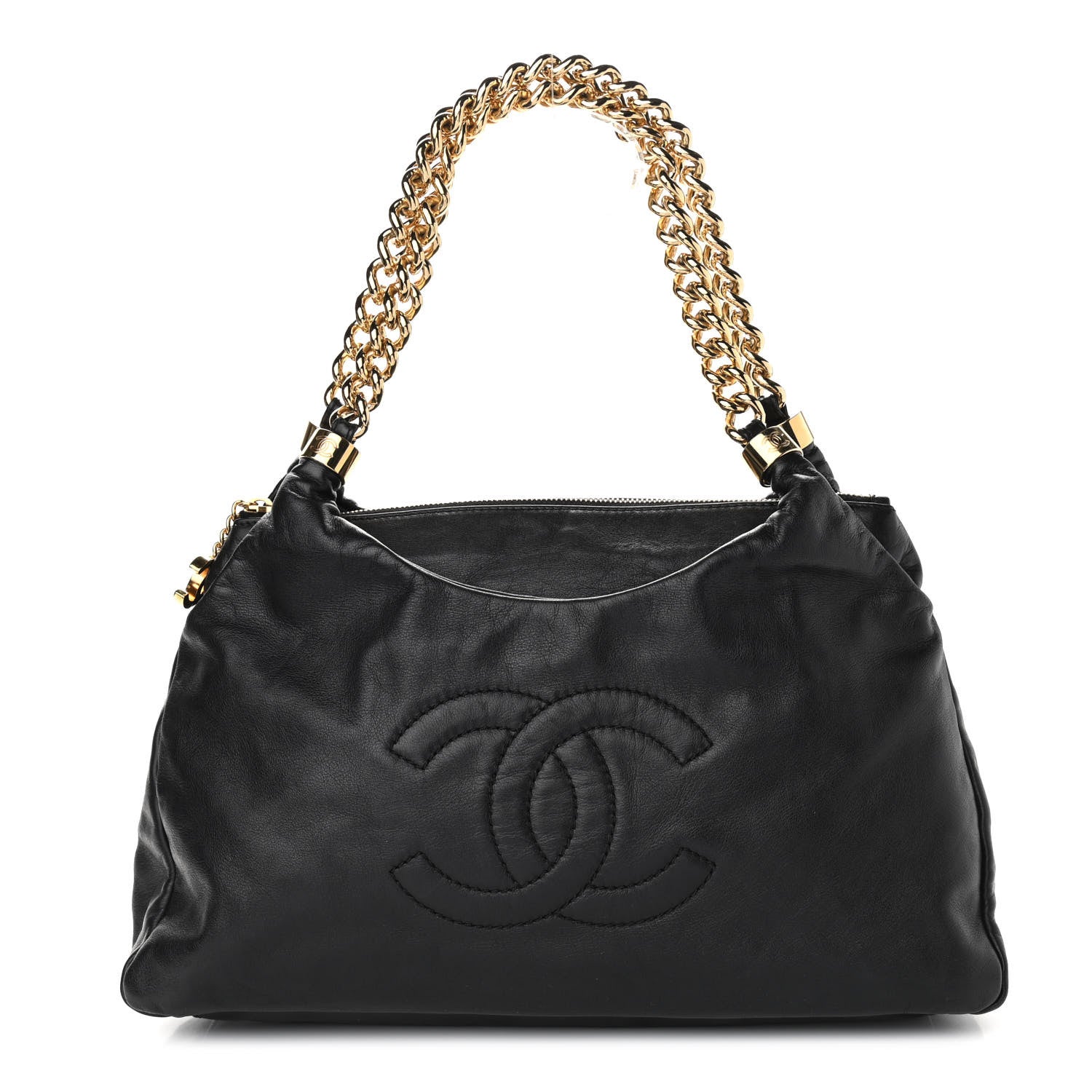 Chanel Calfskin Rodeo Drive Hobo Black 1 of 12