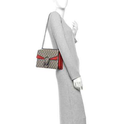Gucci GG Supreme Monogram Small Dionysus Shoulder Bag Red 2 of 13