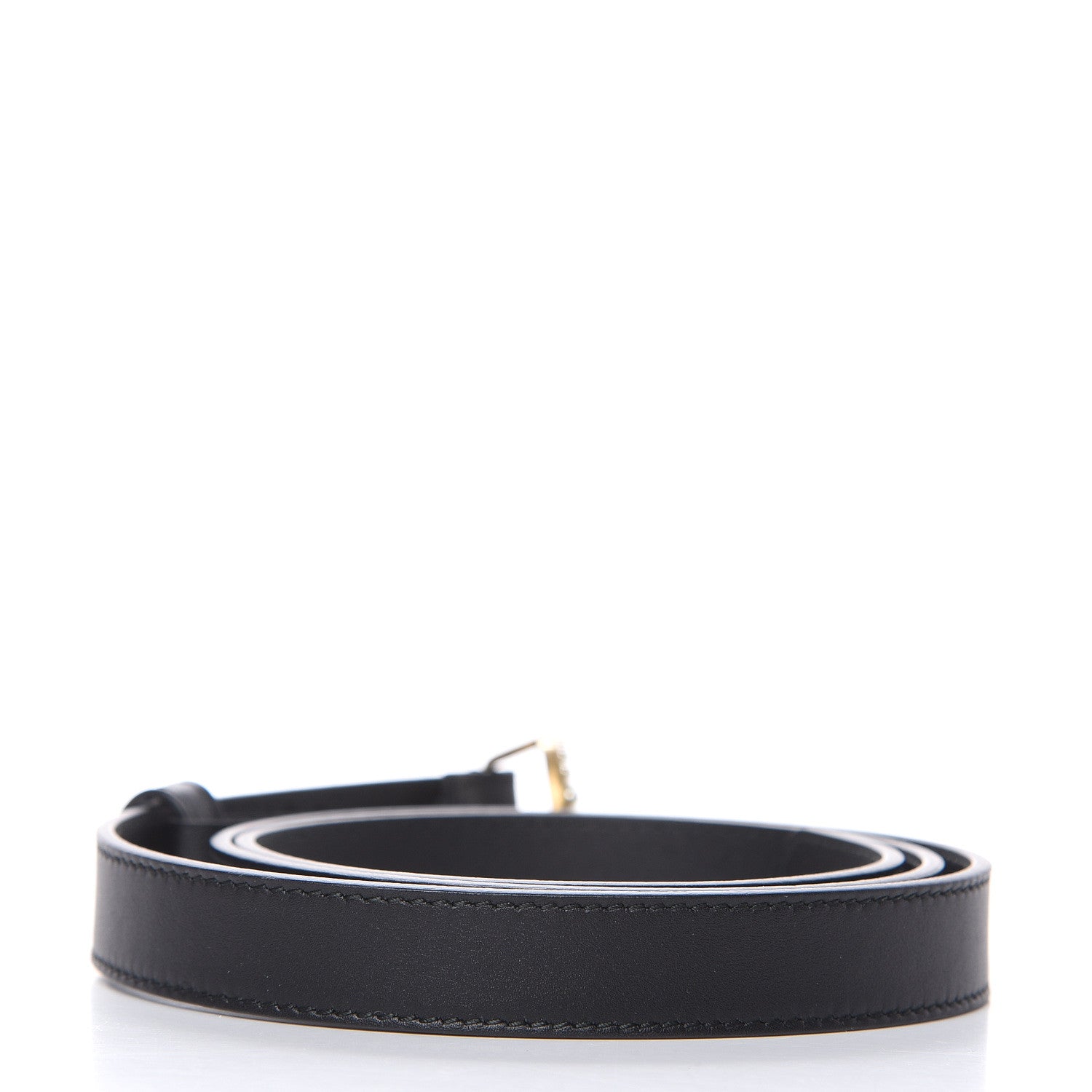 Gucci Calfskin Pearl Double G 20mm Belt 90 36 Black Cream 3 of 6