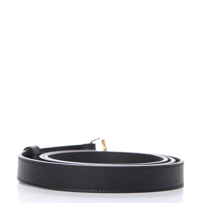 Gucci Calfskin Pearl Double G 20mm Belt 90 36 Black Cream 3 of 6