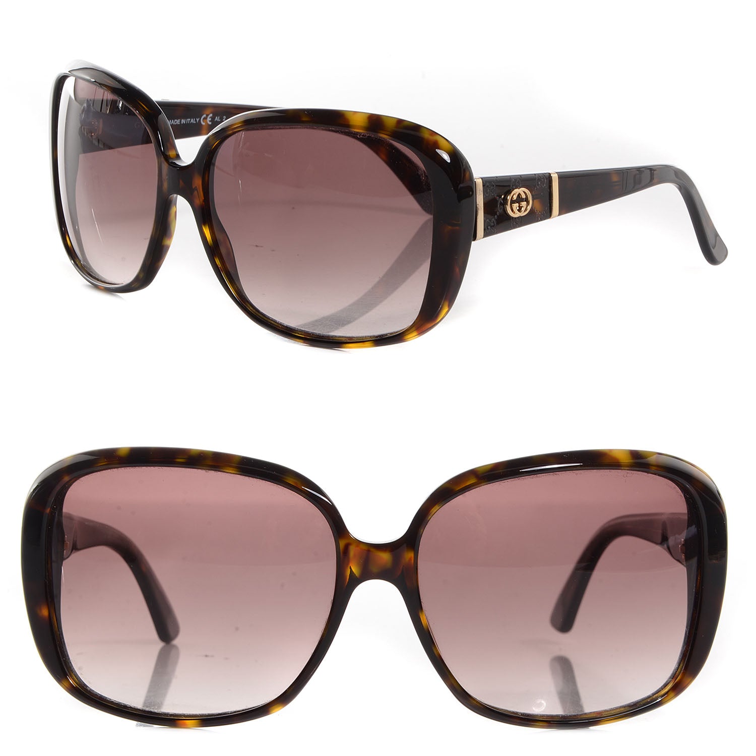 Gucci Tortoise Shell GG Sunglasses Brown 3125 S 1 of 4
