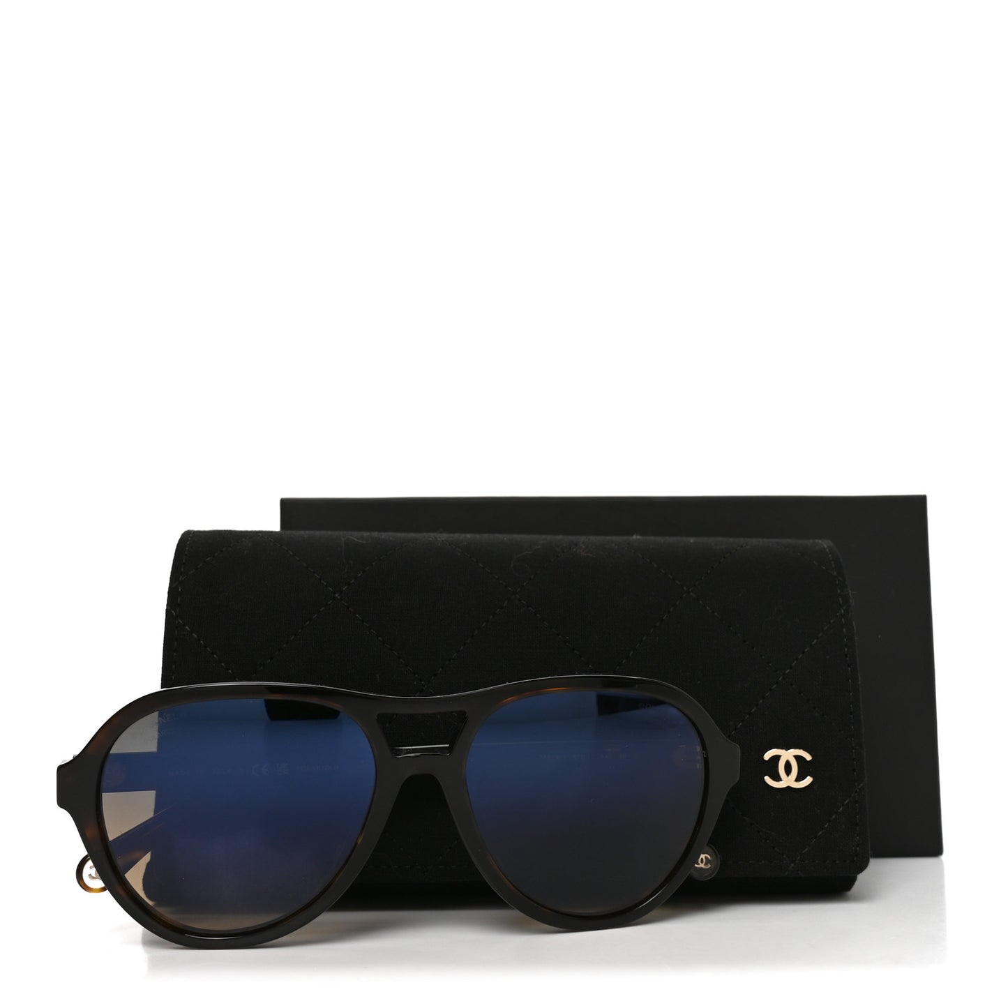 Acetate Pilot Sunglasses 5552-U Dark Havana