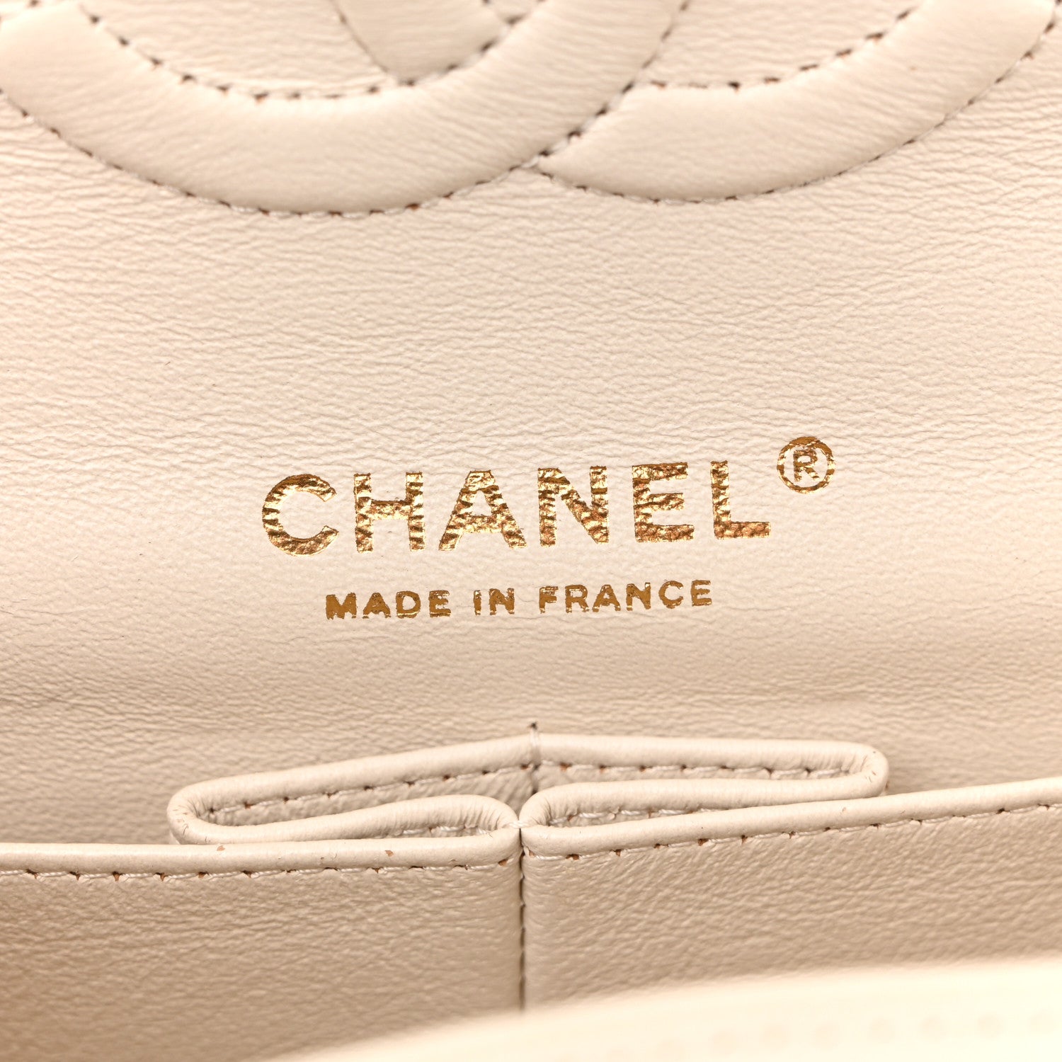 Chanel Caviar Quilted Medium Double Flap White 6 of 12