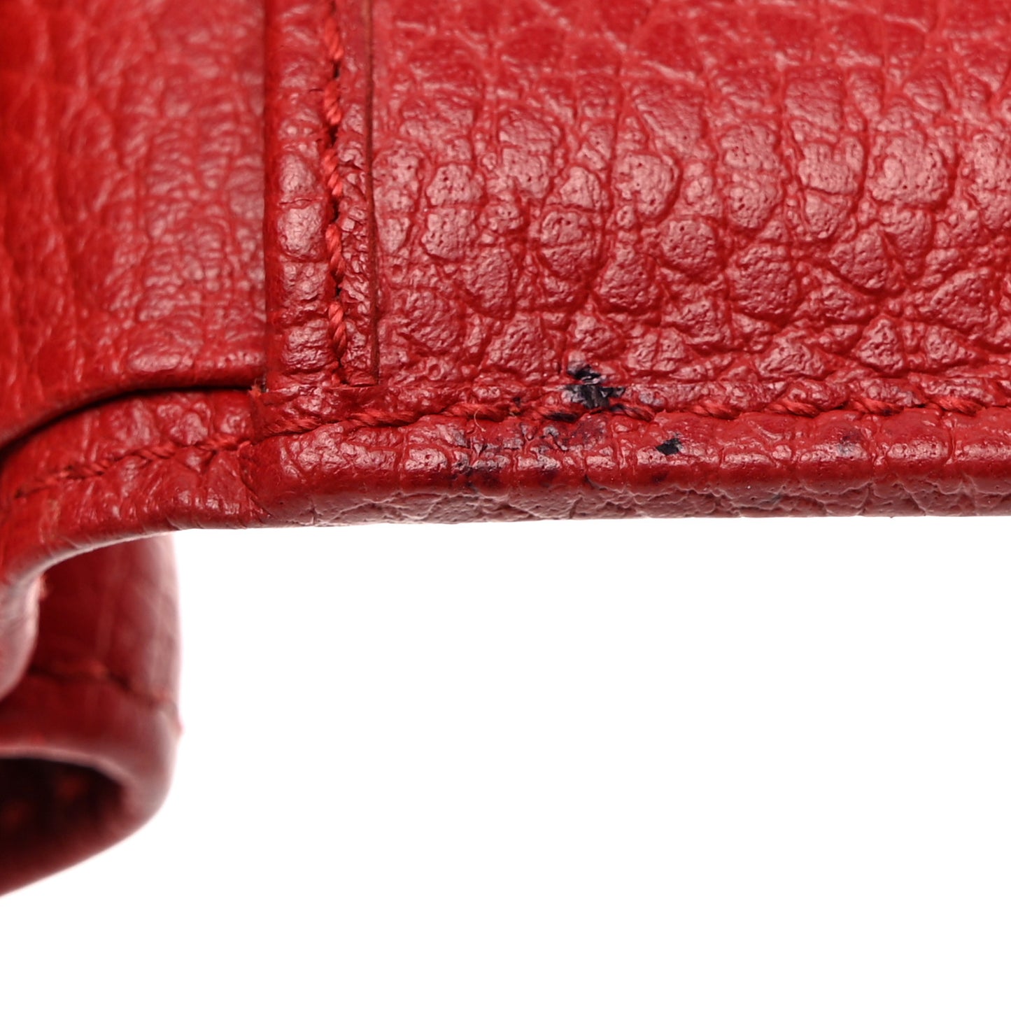 Dollar Calfskin GG Marmont Wallet Hibiscus Red