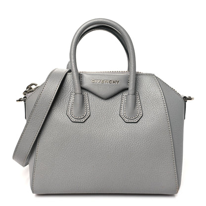Givenchy Sugar Goatskin Mini Antigona Pearl Grey 1 of 12