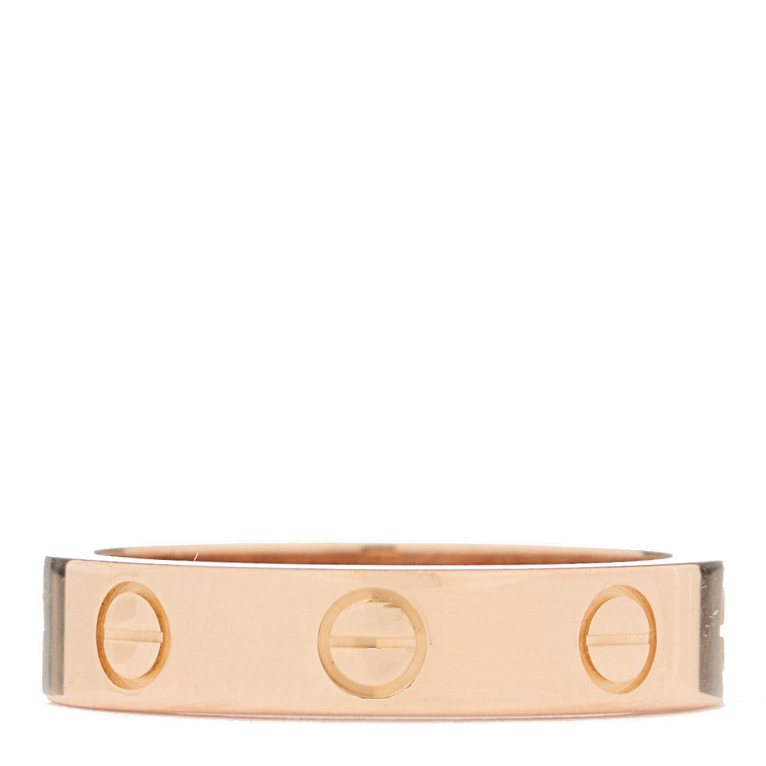 Cartier 18K Pink Gold Diamond 4mm LOVE Wedding Band Ring 49 5 3 of 6