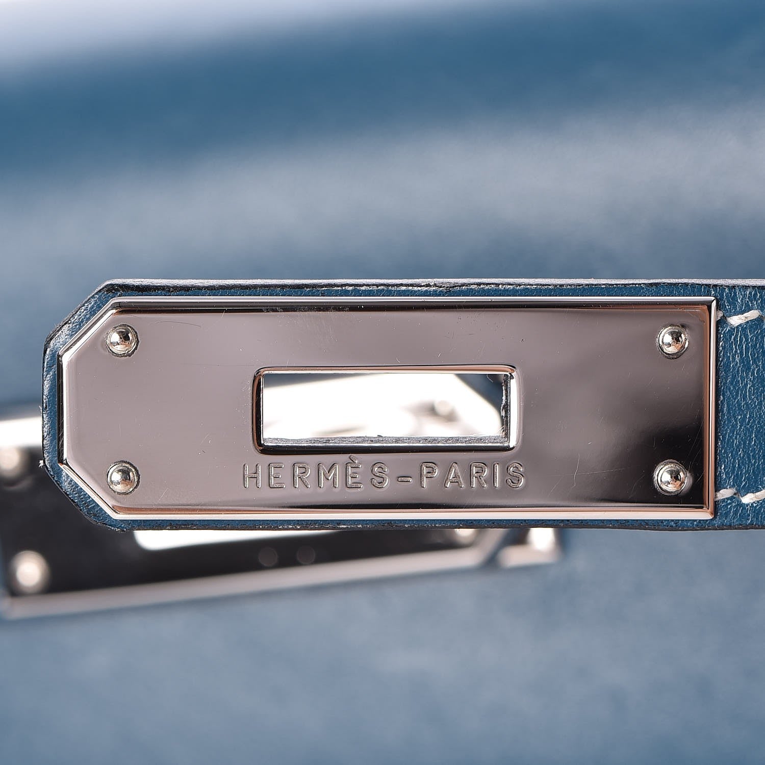 Hermes Tadelakt Kelly Sellier 32 Bleu Thalassa 16 of 33