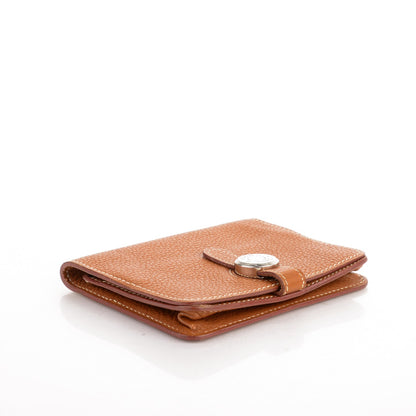 Hermes Togo Dogon Card Case Key Holder Gold 4 of 6
