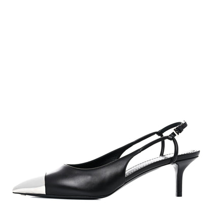 Louis Vuitton Calfskin Urban Twist Slingback Pumps 36 Black 1 of 8