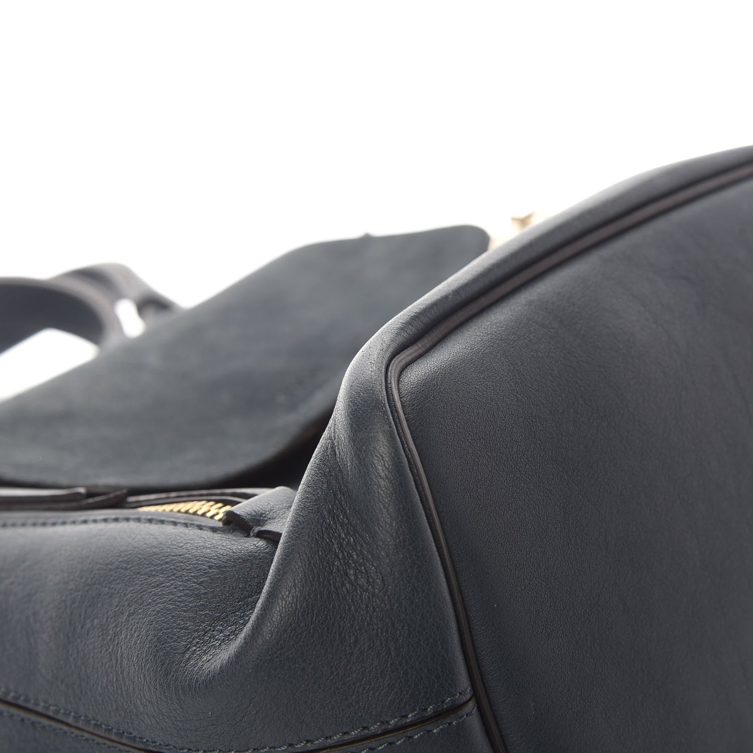 Chloe Suede Calfskin Small Faye Backpack Silver Blue 9 of 12