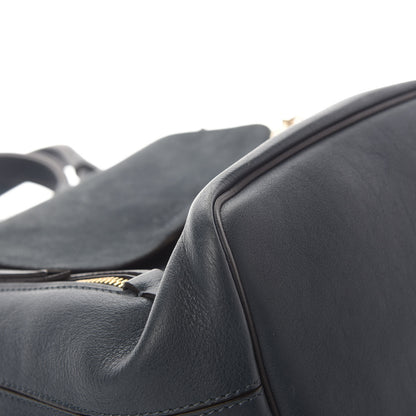 Chloe Suede Calfskin Small Faye Backpack Silver Blue 9 of 12