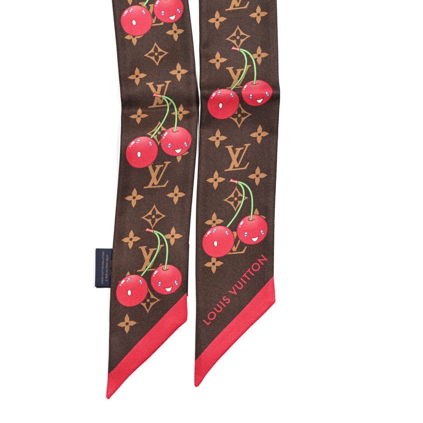 LV X TM Silk Monogram Cerises Bandeau Brown