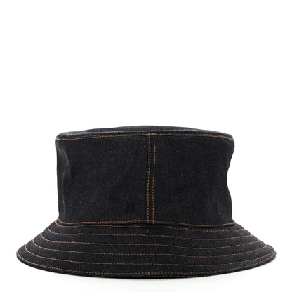 Hermes Denim Fred Bucket Hat 60 Indigo 5 of 10