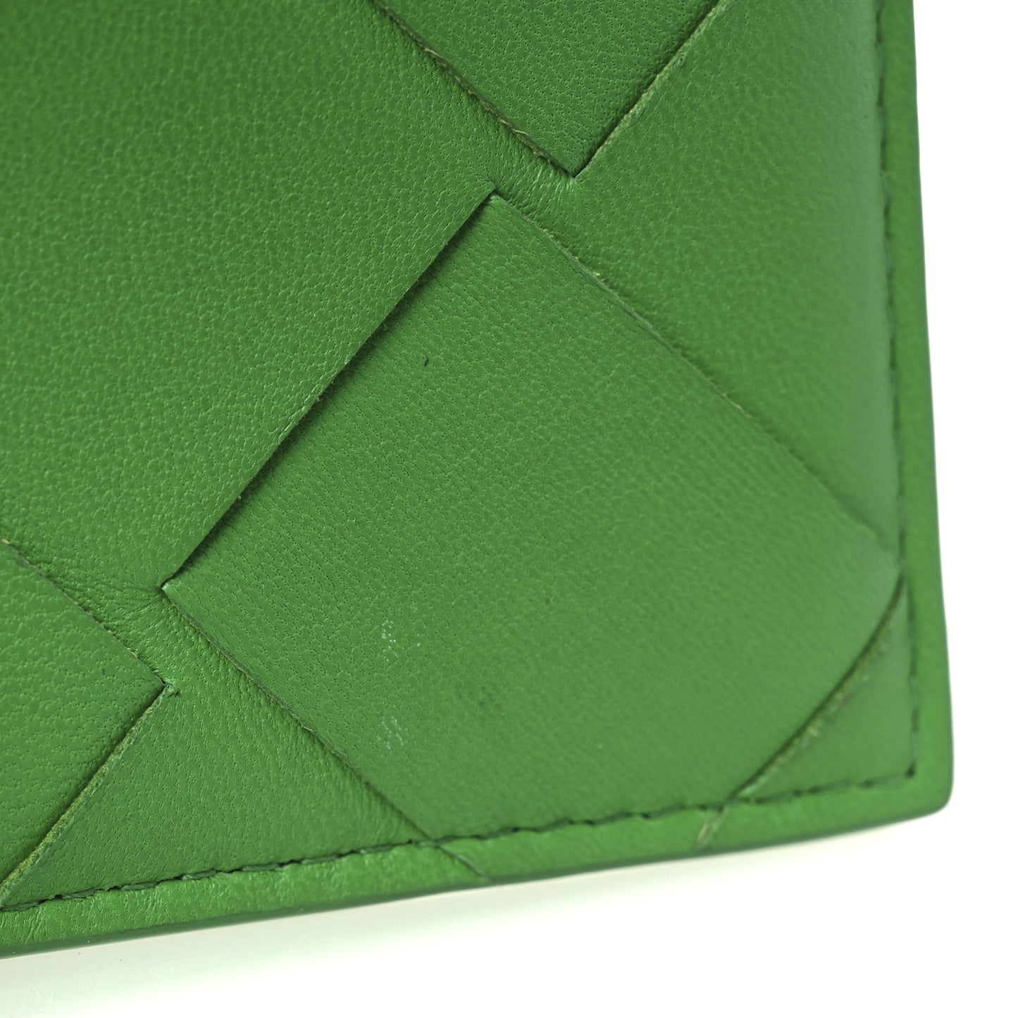 Nappa Maxi Intrecciato Card Holder Parakeet