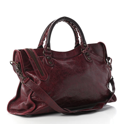 Balenciaga Chevre Classic Hardware City Bordeaux 3 of 11