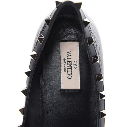 Valentino Garavani Patent Rockstud Ballerina Flats 40 Black 5 of 10