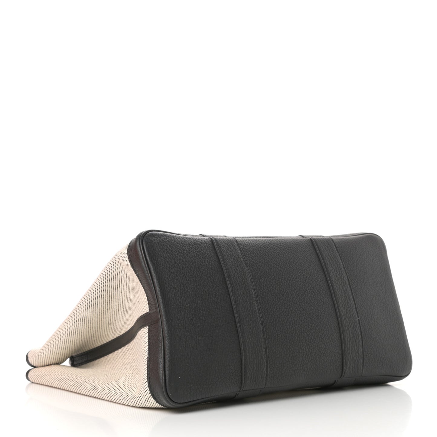 Twill H Negonda Garden Party 36 MM Tote Ecru Black