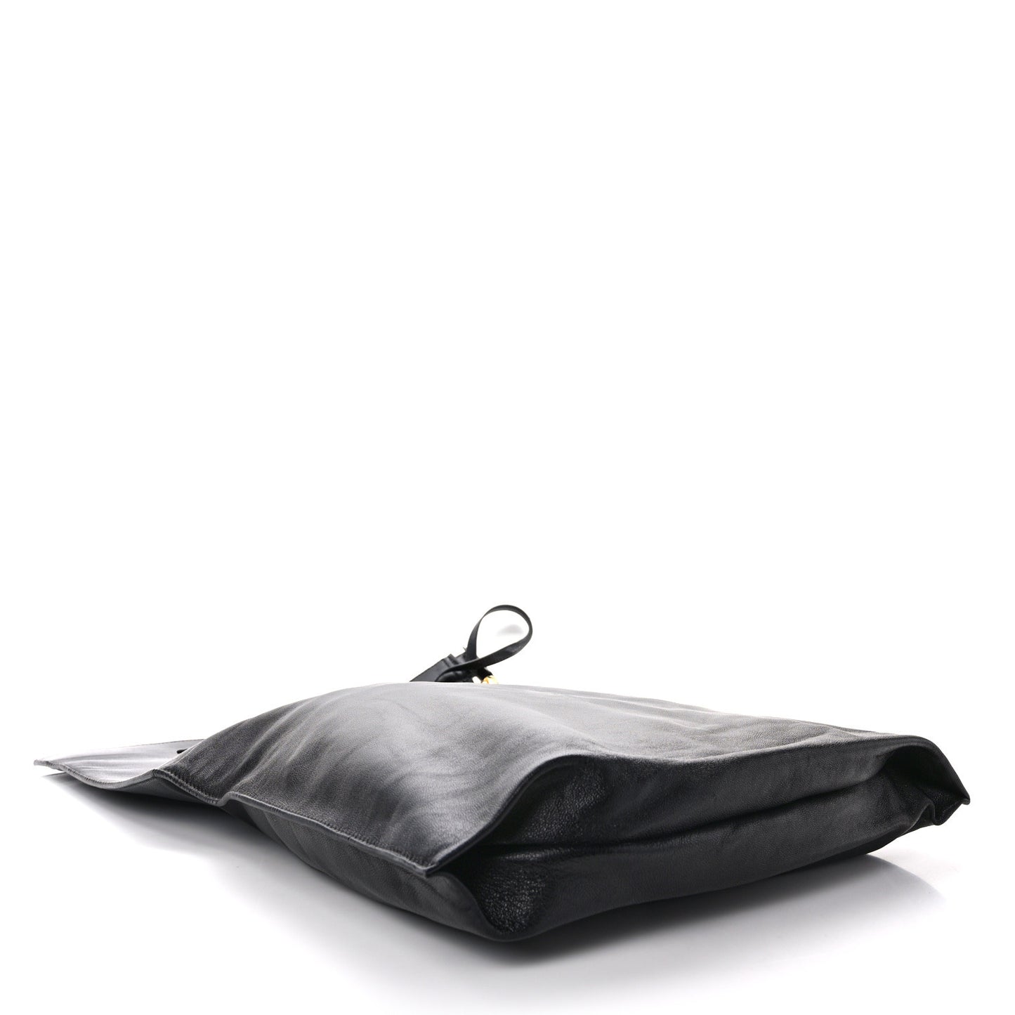 Ramskin Large Alix Padlock Zip Shoulder Bag Black