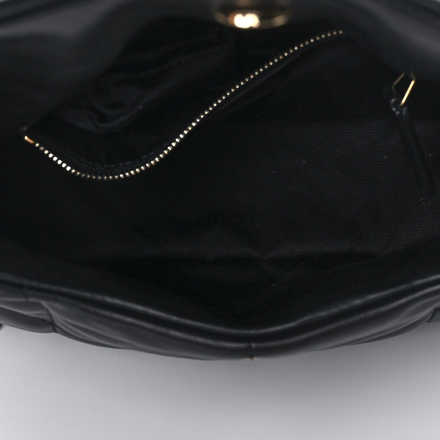 Saint Laurent Lambskin Quilted Small Loulou Puffer Monogram Chain Satchel Black 5 of 13