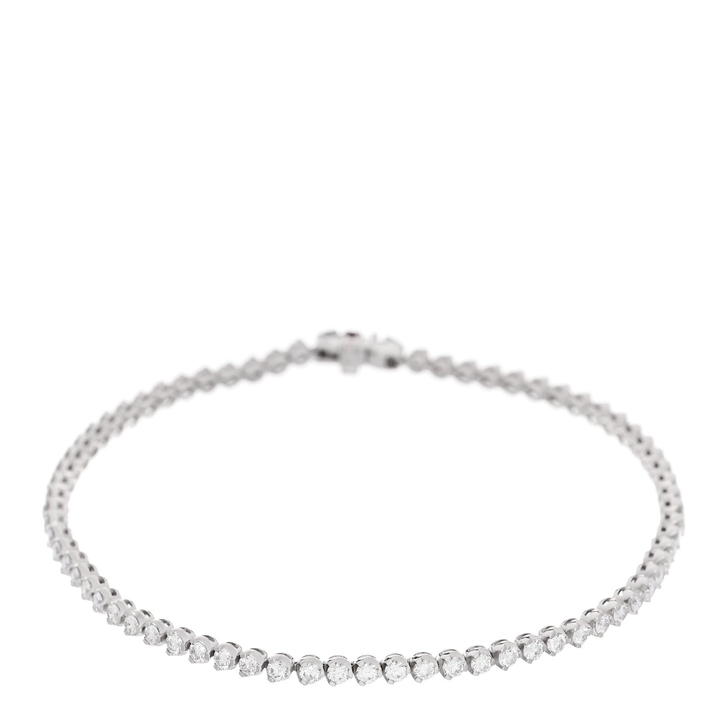 18K White Gold Diamond 2.35ctw Tennis Bracelet