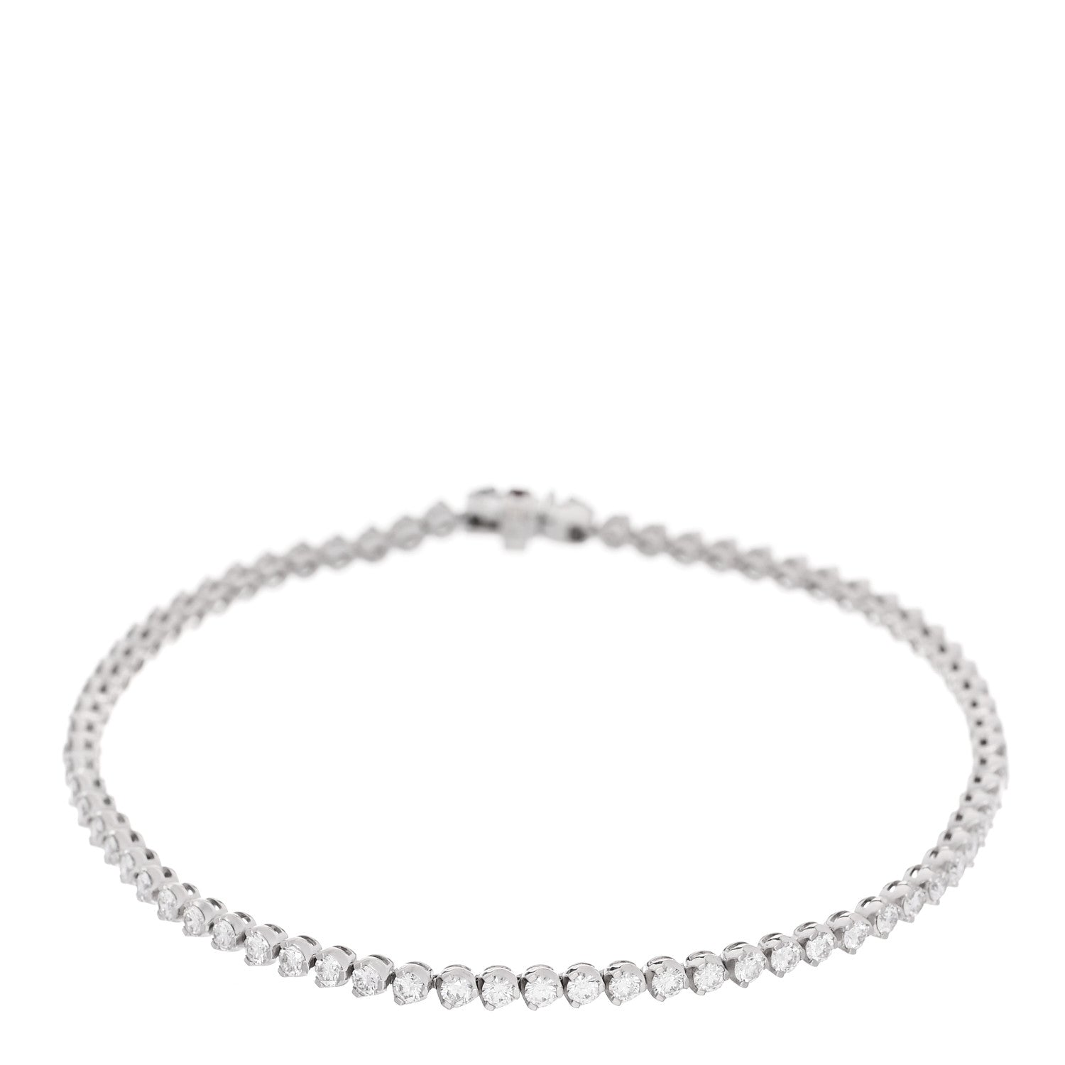 Roberto Coin 18K White Gold Diamond 2.35ctw Tennis Bracelet 1 of 3