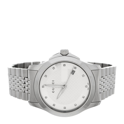 Gucci Stainless Steel Diamond 38mm G-Timeless Quartz Watch 2 of 6
