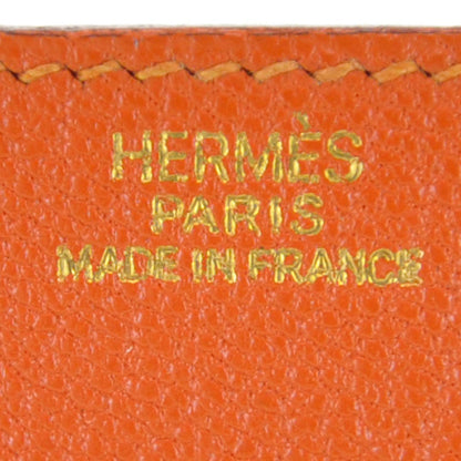 Hermes Chevre Le 24 Coin Purse Orange 4 of 5