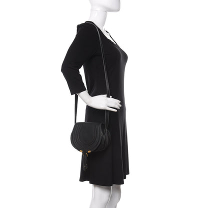 Chloe Calfskin Mini Marcie Round Crossbody Bag Black 2 of 10
