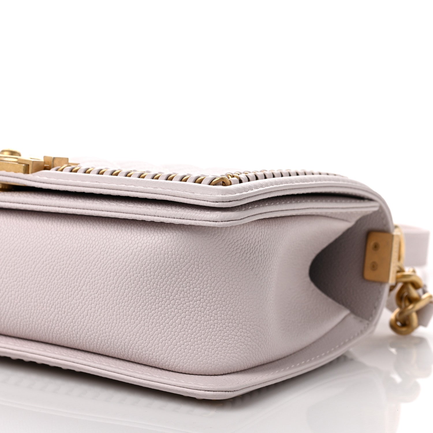 Chanel Caviar Quilted Chain Around Medium Boy Flap Light Purple 9 of 9