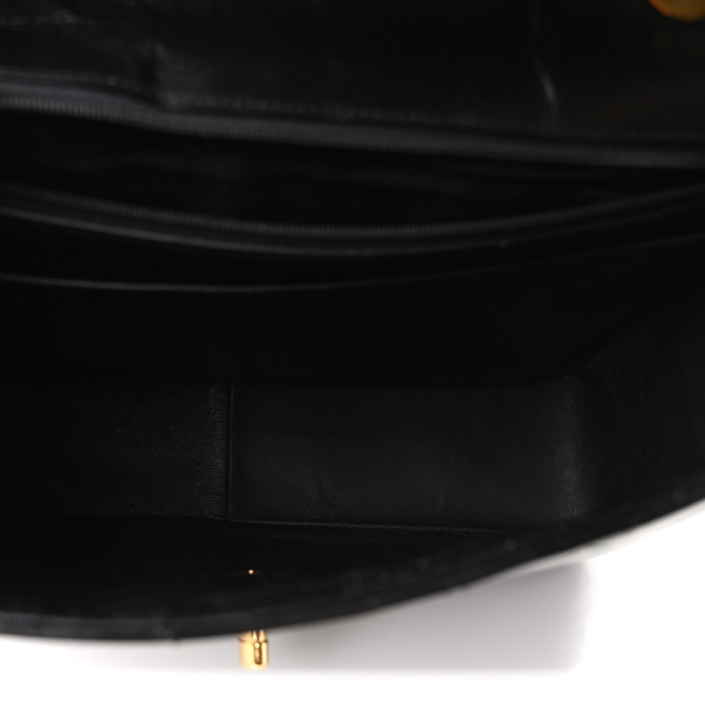 Lambskin Quilted XL Jumbo Single Flap Black