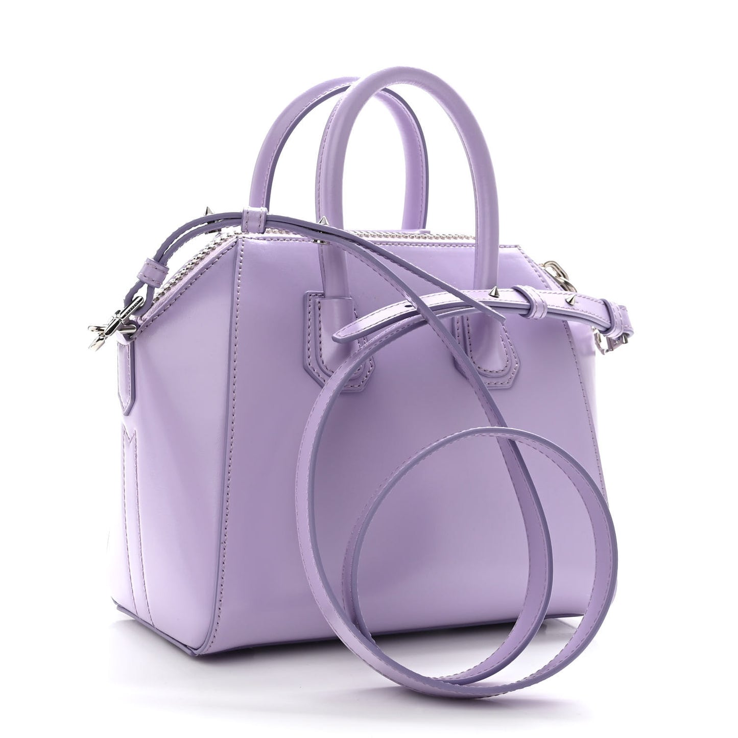 Shiny Lord Calfskin Mini Antigona Lilac