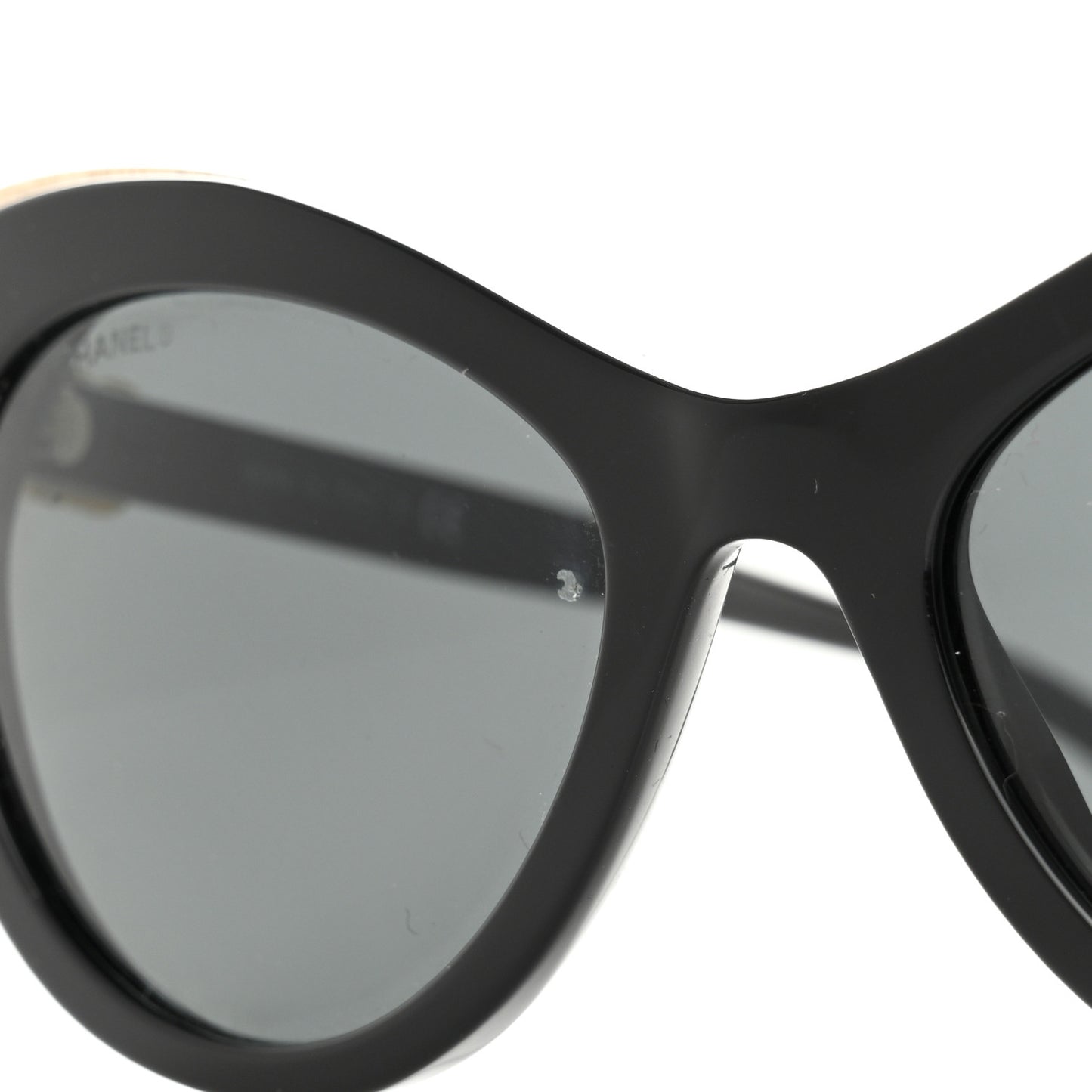 Acetate Cat Eye CC Sunglasses 5432 Black