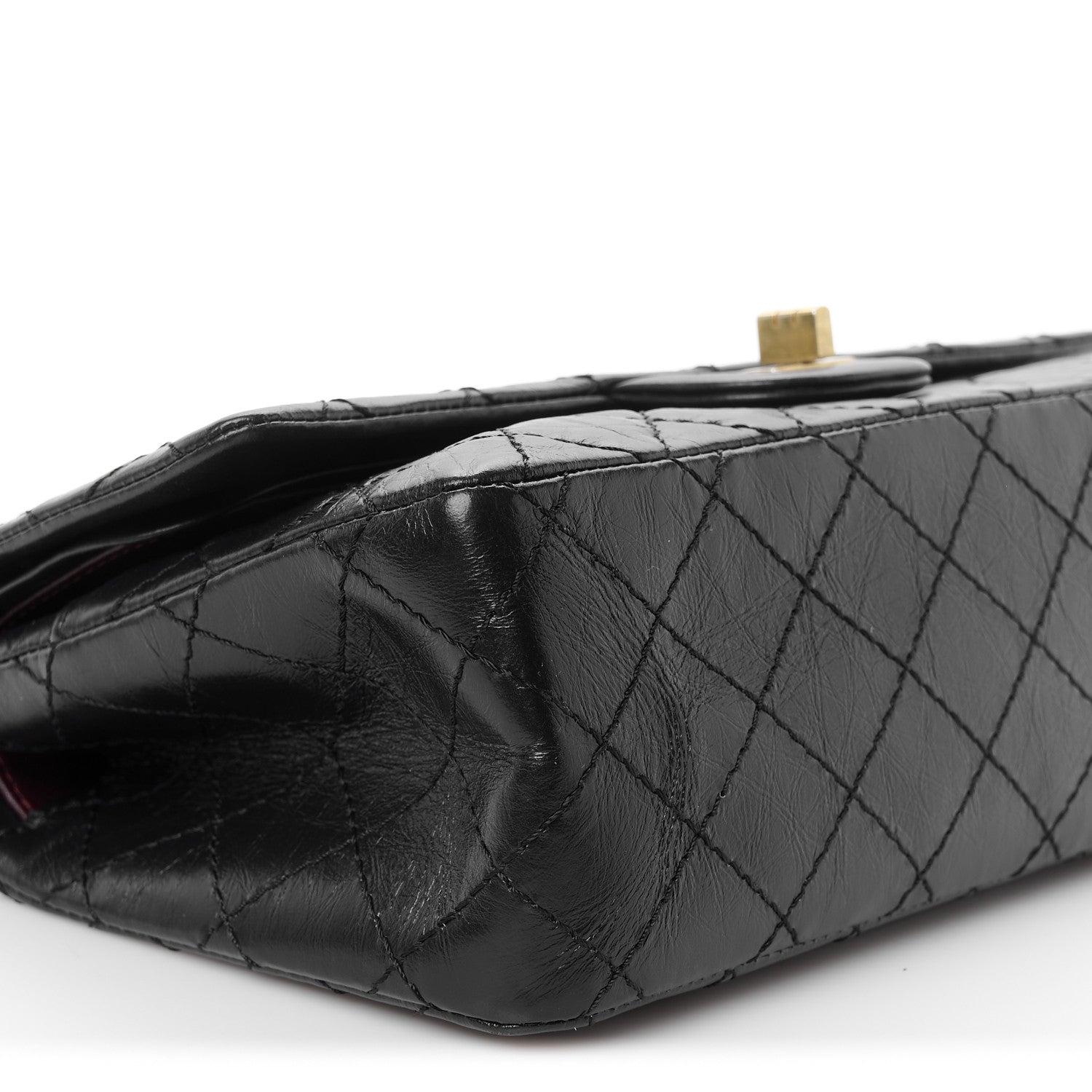 Chanel Aged Calfskin Quilted 2.55 Reissue 225 Flap Black 9 of 10