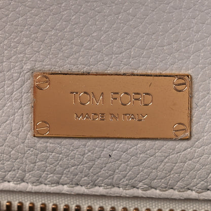 Tom Ford Grained Calfskin Tara Chain Shoulder Bag White 6 of 17