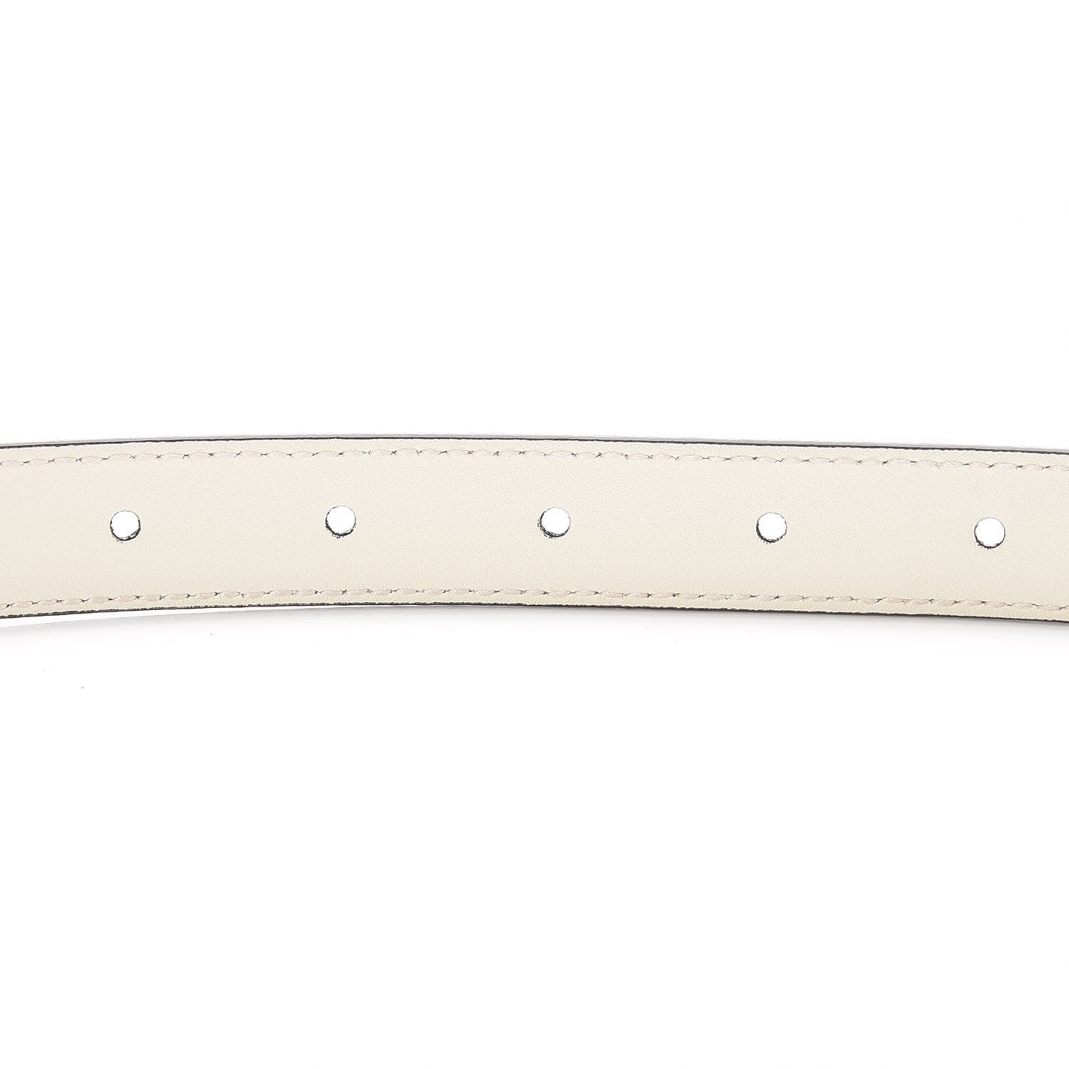 Gucci Calfskin Double G 20mm Belt 85 34 Mystic White 6 of 7