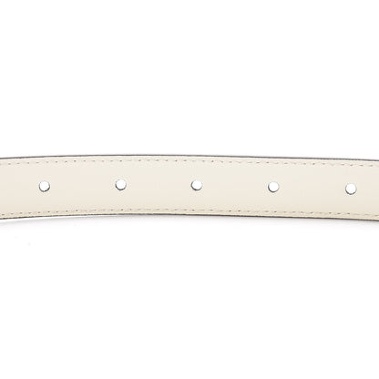 Gucci Calfskin Double G 20mm Belt 85 34 Mystic White 6 of 7