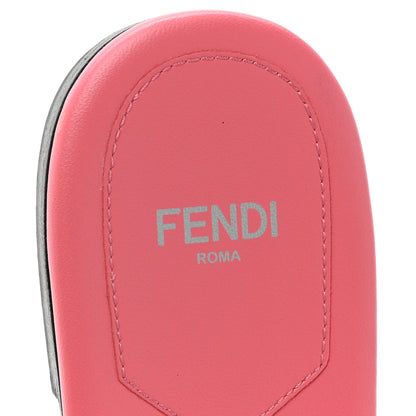Fendi Vitello Cuoio Baguette Flat Slide Sandals 38 Pink Dalia 8 of 9