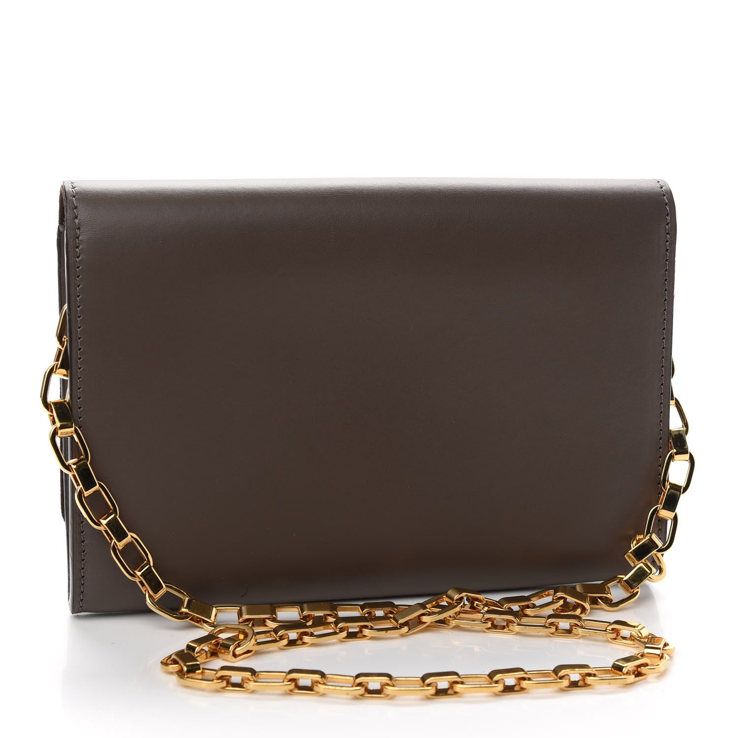 Louis Vuitton Calfskin Chain Louise GM Granit 2 of 9