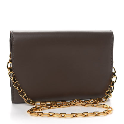 Louis Vuitton Calfskin Chain Louise GM Granit 2 of 9