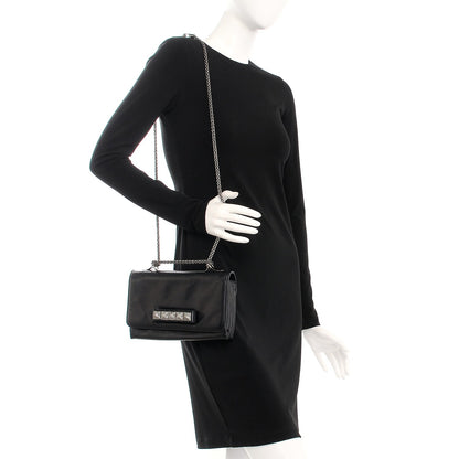 Valentino Garavani Nappa Crystal Encrusted Studs Va Va Voom Shoulder Bag Black 2 of 10