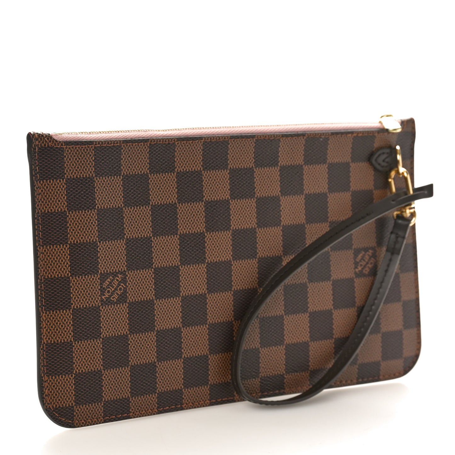 Damier Ebene Neverfull MM GM Pochette Rose Ballerine