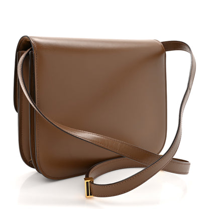 Celine Smooth Calfskin Medium Classic Box Flap Bag Light Camel 3 of 19