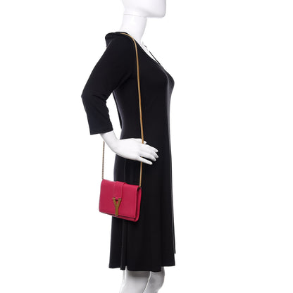Saint Laurent Calfskin Small Classic Y Satchel Fuchsia 2 of 17