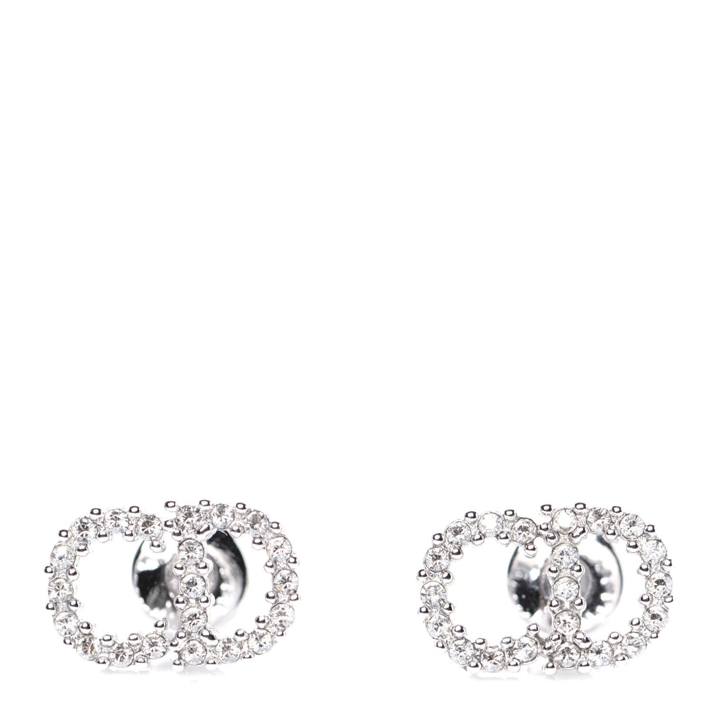 Crystal Clair D Lune Earrings Silver