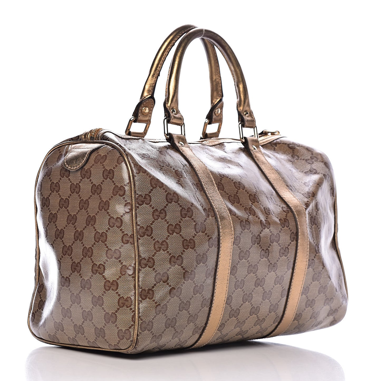 Crystal Monogram Medium Joy Boston Gold