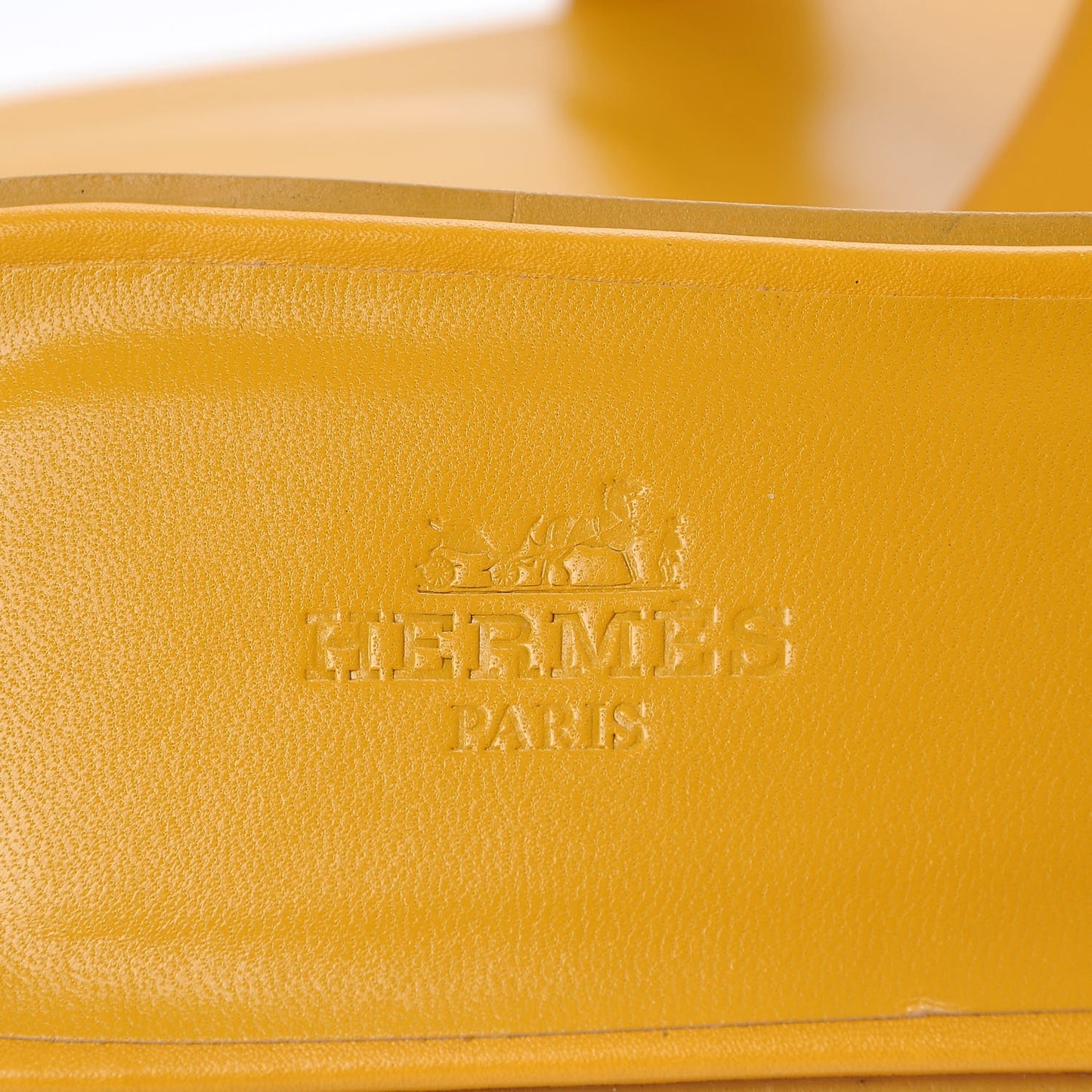 Calfskin Oran Sandals 37 Ocre Jaune