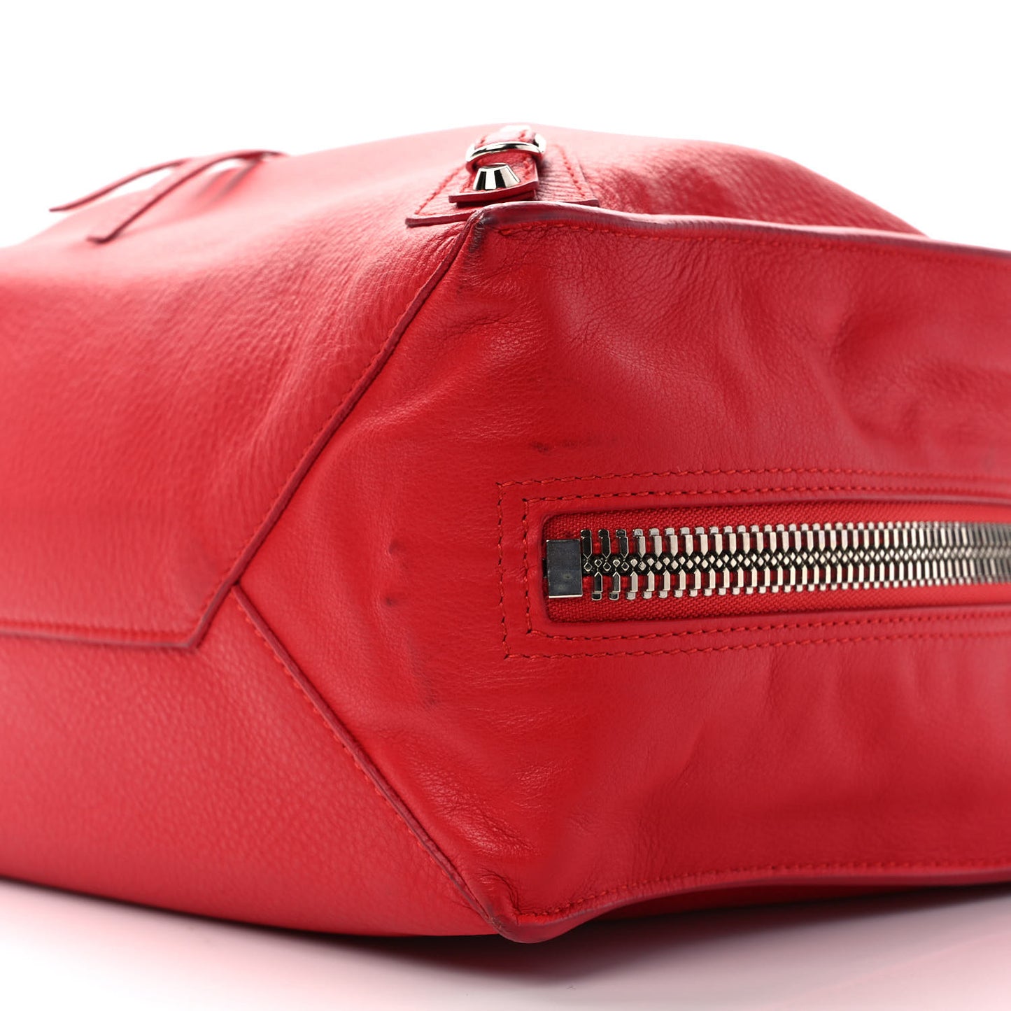 Veau Papier B4 Zip Around Tote Rouge Tango