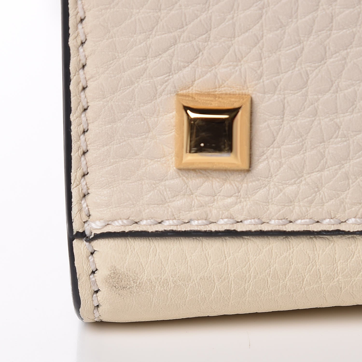 Valentino Garavani Grained Calfskin Medium My Rockstud Frame Bag Light Ivory 11 of 12