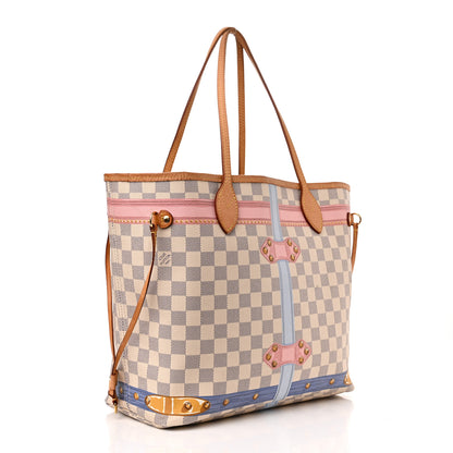 Louis Vuitton Damier Azur Summer Trunks Neo Neverfull MM 4 of 12