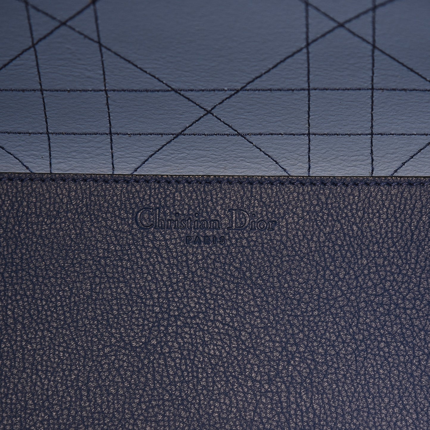 Grained Calfskin Cannage Medium Ultradior Tote Blue